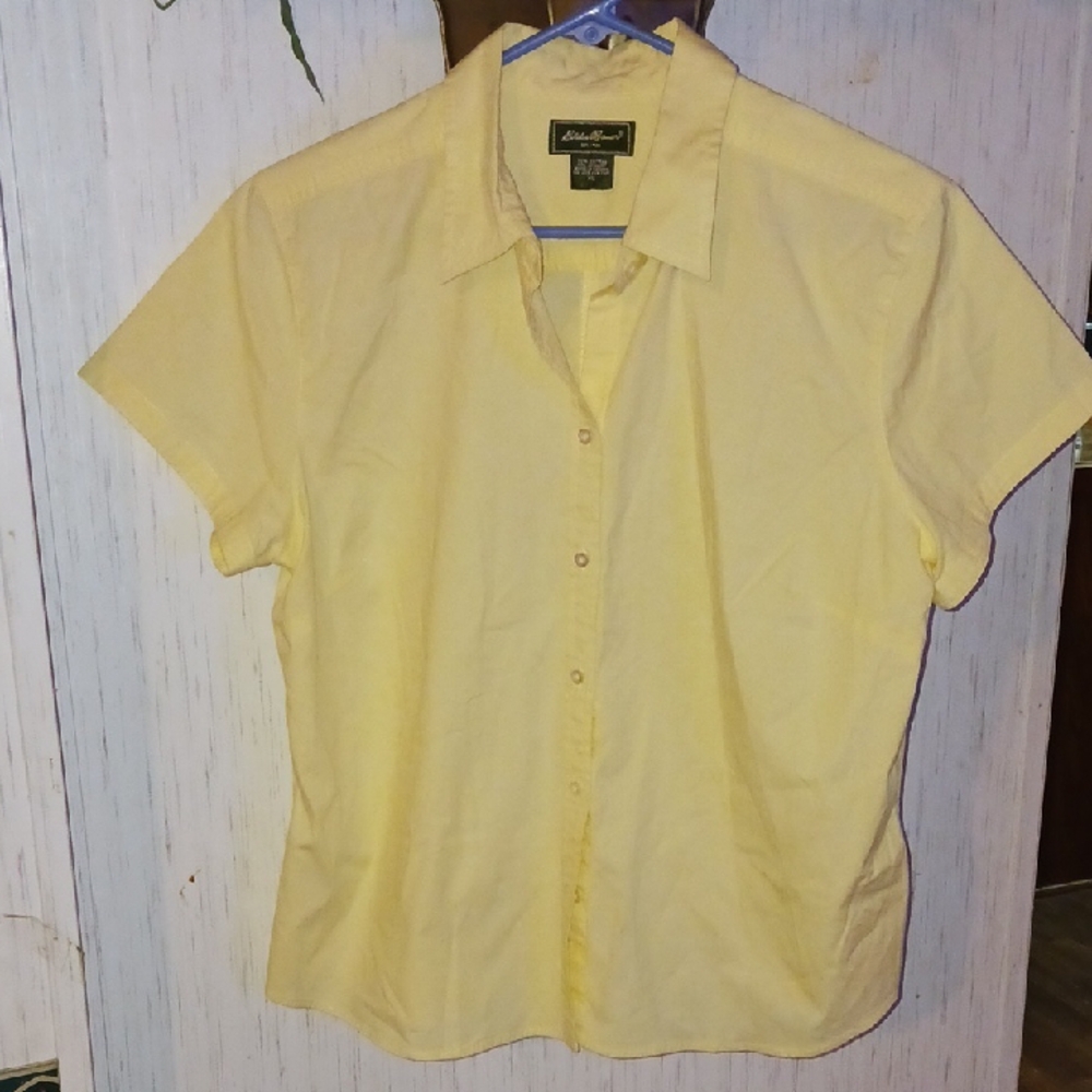 Eddie Bauer Yellow Cotton Shirt